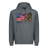 Rock peace love america Premium Hoodie - CowhideDigitalArt