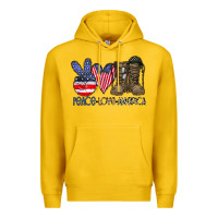 Lemon peace love america Premium Hoodie - CowhideDigitalArt