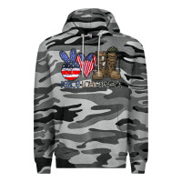 Slate Camo peace love america Premium Hoodie - CowhideDigitalArt