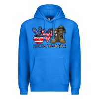 True Royal peace love america Premium Hoodie - CowhideDigitalArt