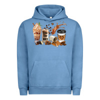 Pigment Pebble Blue black every month melanin coffee cups Urban Hoodie - JahusDesignShop