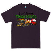 Plum Santa's Favorite Truck Driver Premium Tee - LillyAllenDesigns