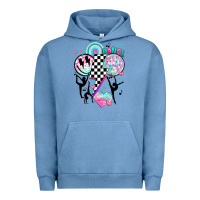 Pigment Pebble Blue retro dance Urban Hoodie - JahusDesignShop