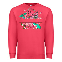 Cardinal nurse flowers custom name design Premium Sweatshirt - RanaPortraitStore