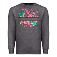 Charcoal Heather nurse flowers custom name design Premium Sweatshirt - RanaPortraitStore