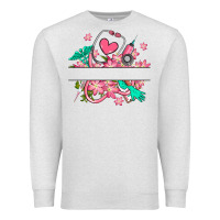 Oatmeal Heather nurse flowers custom name design Premium Sweatshirt - RanaPortraitStore