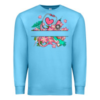 Ocean Blue nurse flowers custom name design Premium Sweatshirt - RanaPortraitStore