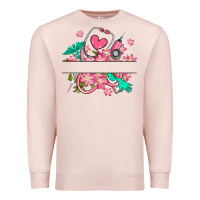 Pale Pink nurse flowers custom name design Premium Sweatshirt - RanaPortraitStore