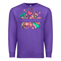 Purple nurse flowers custom name design Premium Sweatshirt - RanaPortraitStore