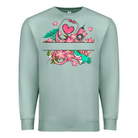 Seafoam nurse flowers custom name design Premium Sweatshirt - RanaPortraitStore