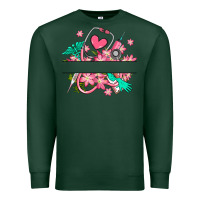 Sports Green nurse flowers custom name design Premium Sweatshirt - RanaPortraitStore