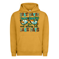 Pigment Peanut Butter boat waves sun rays aint nothing like lake days Urban Hoodie - AdoDesignShop