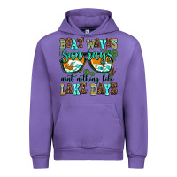 Tulip boat waves sun rays aint nothing like lake days Urban Hoodie - AdoDesignShop