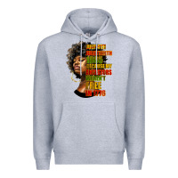 Heather Grey juneteenth 1885 because my ancestors weren't free in 1776 black woman Premium Hoodie - HRA Design Shop