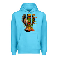 Ocean Blue juneteenth 1885 because my ancestors weren't free in 1776 black woman Premium Hoodie - HRA Design Shop