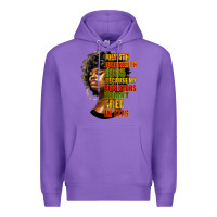 Purple juneteenth 1885 because my ancestors weren't free in 1776 black woman Premium Hoodie - HRA Design Shop
