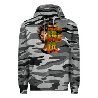 Slate Camo juneteenth 1885 because my ancestors weren't free in 1776 black woman Premium Hoodie - HRA Design Shop