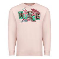 Pale Pink nurse Premium Sweatshirt - RanaPortraitStore