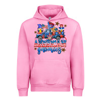 Fuchsia Pink American truck gnomes Urban Hoodie - AdoDesignShop