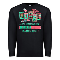 Black nurse in progress please wait Premium Sweatshirt - RanaPortraitStore