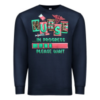 Navy nurse in progress please wait Premium Sweatshirt - RanaPortraitStore