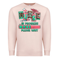 Pale Pink nurse in progress please wait Premium Sweatshirt - RanaPortraitStore