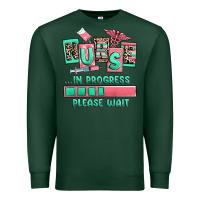 Sports Green nurse in progress please wait Premium Sweatshirt - RanaPortraitStore