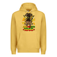 Juneteenth 1865 Afro Bun Premium Hoodie | Teevron