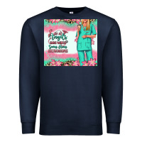 Navy not all angels have wings blonde nurse Premium Sweatshirt - RanaPortraitStore