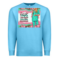 Ocean Blue not all angels have wings blonde nurse Premium Sweatshirt - RanaPortraitStore