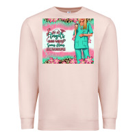 Pale Pink not all angels have wings blonde nurse Premium Sweatshirt - RanaPortraitStore