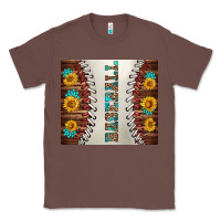 Chestnut baseball with sunflower and gemstone tumbler Classic Tee - BundleAndBundleShop