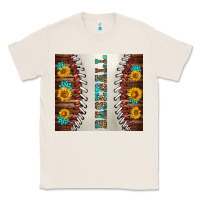 Natural baseball with sunflower and gemstone tumbler Classic Tee - BundleAndBundleShop