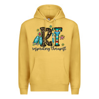 Antique Gold rt respiraory therapist Premium Hoodie - CowhideDigitalArt