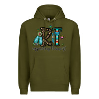 Army Green rt respiraory therapist Premium Hoodie - CowhideDigitalArt