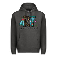 Charcoal Heather rt respiraory therapist Premium Hoodie - CowhideDigitalArt