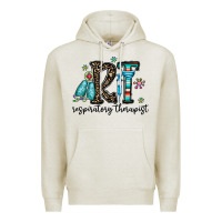 Oatmeal Heather rt respiraory therapist Premium Hoodie - CowhideDigitalArt
