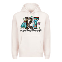 Pale Pink rt respiraory therapist Premium Hoodie - CowhideDigitalArt