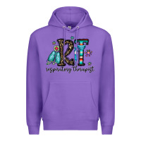 Purple rt respiraory therapist Premium Hoodie - CowhideDigitalArt