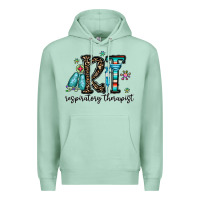 Seafoam rt respiraory therapist Premium Hoodie - CowhideDigitalArt