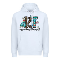 White rt respiraory therapist Premium Hoodie - CowhideDigitalArt