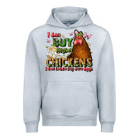 Heather Grey i can buy myself chickens i can hatch my own eggs Urban Hoodie - JahusDesignShop