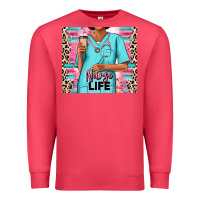 Cardinal nurse life afro woman Premium Sweatshirt - RanaPortraitStore