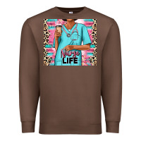 Chestnut nurse life afro woman Premium Sweatshirt - RanaPortraitStore