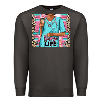 Smoke nurse life afro woman Premium Sweatshirt - RanaPortraitStore