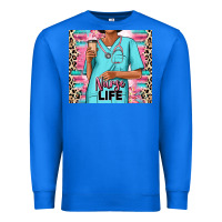 True Royal nurse life afro woman Premium Sweatshirt - RanaPortraitStore