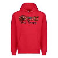 Red support our troops Premium Hoodie - CowhideDigitalArt