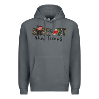 Rock support our troops Premium Hoodie - CowhideDigitalArt