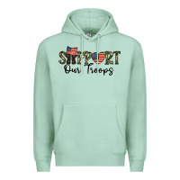 Seafoam support our troops Premium Hoodie - CowhideDigitalArt