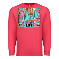 Cardinal nurse life blonde woman Premium Sweatshirt - RanaPortraitStore